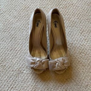 Tan stilettos worn once size 8.5